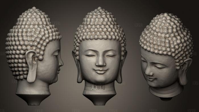 Голова Будды 3d stl модель для ЧПУ